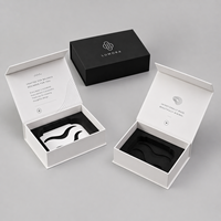 Boîte cadeau magnétique à rabat personnalisée avec logo, emballage rigide en carton de luxe avec insert en mousse sur mesure