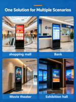 Smart 43 inch touchscreen Android digitaal signage display met cloudgebaseerd CMS voor commercieel gebruik, retail, video, winkelcentra en liften