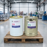 Adhésif sec polyuréthane bi-composant à base de solvant Patton, transparent, résistant à l'eau bouillante, pour lamination d'emballages alimentaires
