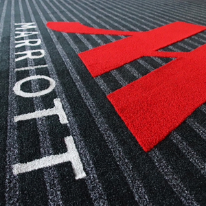 Alfombra de nailon 100% para puerta, antideslizante con Pvc tapete de absorción de agua, alfombra de entrada a rayas anchas - Product Image 2