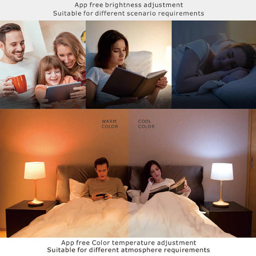 HONPNK E14 Tuya Smart WiFi Light Bulb LED Mobile Phone Timed Voice Remote Control RGB Color Candle Light