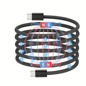 60w 1M Magnetic <b>Usb</b> C Data <b>Cable</b> Winding <b>Usb</b> Type-c Magnetic Coil Fast Charging Charger Magnet <b>Usb</b> <b>Cable</b> - Product Image 1