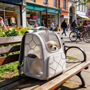 <span class=keywords><strong>Mochila</strong></span> Ligera para Mascotas al <span class=keywords><strong>Mejor</strong></span> Precio, Diseño Transpirable, <span class=keywords><strong>Mochila</strong></span> de Punto 3D para Viajes con Mascotas Pequeñas - Product Image 1