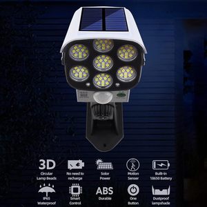 Luces Solares para Exteriores con Sensor de Movimiento, Cámara Falsa, 77 LED, Reflector Impermeable, Lámpara de Calle para Jardín, Hogar y Patio - Product Image 6