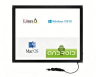 YINGTOUCH Écran tactile infrarouge multipoint à bord étroit de 26 pouces, ordinateur industriel tout-en-un, écran tactile USB