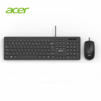 Acer OAK920 USB Bedraad Toetsenbord Muis Combo 108-Keys Ergonomisch Ontwerp 1600 DPI Waterdichte Muis PC Laptops