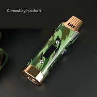 Portable multi-fonction Double arc droit Camping BBQ briquet flamme bleue charge cyclique cigare allume-cigare
