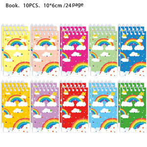 Rainbow Themed Spiral <b>Notebook</b> Mini <b>Diary</b> For Students Portable Notepad Digital Printing 70g Paper - Product Image 3