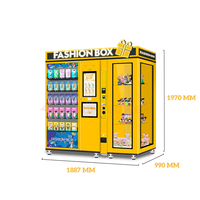 Distributeurs automatiques de cartes à collectionner de haute qualité, distributeurs automatiques de boîtes mystères Labubu avec options de paiement pour centres commerciaux