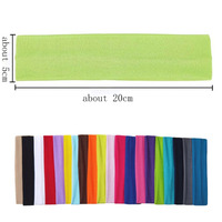Bandeaux en coton personnalisés pour spa et sport, accessoires de coiffure élastiques unis, bandeaux élastiques personnalisables de couleur unie