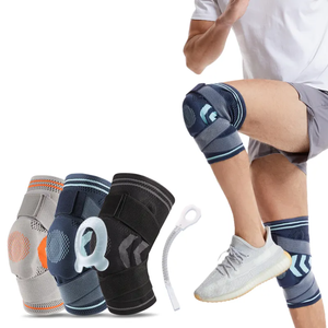 2025 nueva gran oferta de alta compresión elástica profesional deportes rodilla manga soporte transpirable vendaje rodilleras para el <span class=keywords><strong>dolor</strong></span> de rodilla - Product Image 1