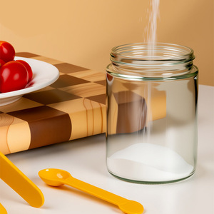 Storage Bottle 320 ML Oil <b>Spice</b> <b>Jars</b> Salt Bottle Glass Condiment Seasoning Bottle with Spoon Cruet Container Kitchen Utensils - Product Image 2