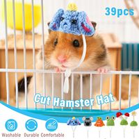 Hamster hüte mit Schal Set Kleintier hüte Bulk Meers chweinchen Kostüm zubehör Niedliches kleines Mini-Strick geschenk für Kleintiere