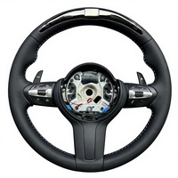 Volant sport en fibre de carbone forgée, forme D, fond plat, pour BM/W F30 F10 F20 F32 M3 M4 M5 M6 X3 X5, mise à niveau OEM