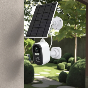 Cámara de Seguridad Exterior Inalámbrica Inteligente de 3MP, Compatible con la Aplicación Tuya, Fácil de Usar, Resistente al Agua y a la Intemperie, con Energía Solar, Tarjeta de Memoria y Almacenamiento en la Nube - Product Image 2
