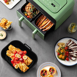 Vente flash - Doublure en silicone pour friteuse à air de 8,5 pouces, facile à nettoyer, antiadhésive, sans BPA - Product Image 1