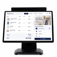Système de point de vente pour pharmacie et supermarché avec 8 Go de RAM, conception modulaire, machine de point de vente tactile à double écran, Windows 11, Wifi 6, caisse enregistreuse
