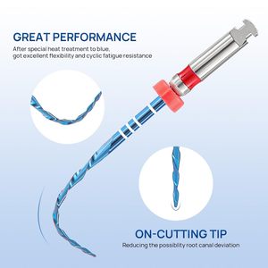 Nouvelles Fresas Endodontiques 04 à Cône Fixe, Activées par la Chaleur, Bleues, Hanway, 6 Pièces/Boîte, <span class=keywords><strong>1</strong></span> An, Certifiées ISO13485, Nickel - Product Image 6