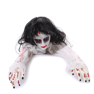 Décoration d'Halloween DAMAI : Fantôme rampant en plastique, télécommandé, accessoire d'horreur pour décoration de fête intérieure - Product Image 4
