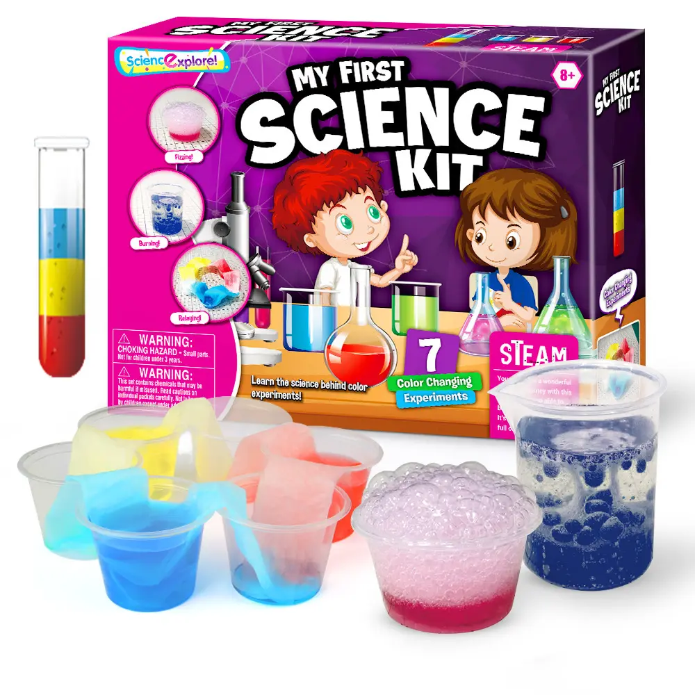 Children's Fun Science Set STEAM Color Cognition Experiment Gift Handmade DIY Student Chemistry Toys