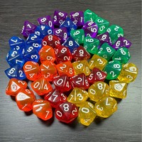 Dés en acrylique transparent écologique Deskjoy Octahedron 16 mm, 1 pièce, pour jeux de table RPG/DND, fantastiques et science-fiction, pour 1 à 10 joueurs