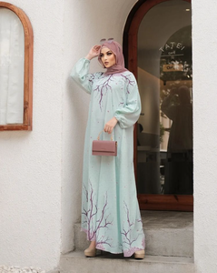 Abaya ชุดเสื้อผ้าอิสลามแบบเต็มขนาด,ชุดผ้าชีฟองผ้าไหม <span class=keywords><strong>Monsoon</strong></span> Saree ขายดี - Product Image 4