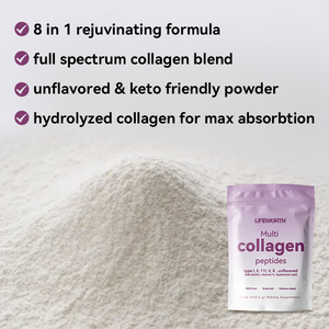 LIFEWORTH Peptides de collagène en poudre 3 en 1 de marque privée personnalisés pour les cheveux, la peau et les ongles. - Product Image 2