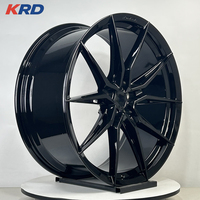 Rines Monobloque Forjados 20x9 5x120 ET38 72.6mm, Acabado Negro Mate, Servicio Personalizado de PCD y ET para Ruedas de Aleación de Automóviles de Pasajeros