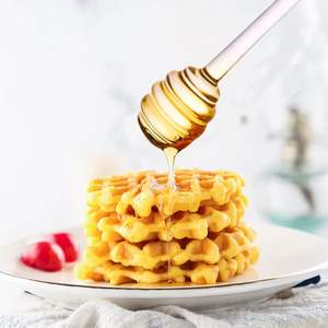 Pot à miel en verre borosilicate haut de gamme fait main, forme nid d'abeille, avec couvercle, pour le stockage du miel - Product Image 2