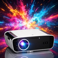 Prix Usine Projecteur Android 4K WiFi 6 5.4 Mise au Point Automatique 1850 ANSI 18000:1 Stéréo HIFI LED Cinéma Portable 3D Commande en Gros