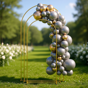 Arco de metal dorado de 3 pies para decoración con globos en bodas, fiestas y despedidas de soltera - Product Image 2