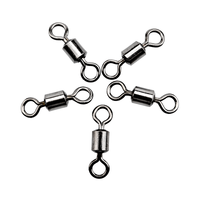 FUNADAIKO émerillon roulant en acier inoxydable #4 #3 #2 #1 1/0 2/0 connecter anneaux outils accessoires de pêche