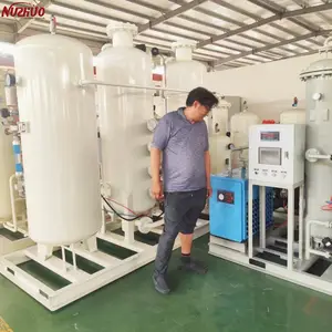 NUZHUO 93%-96% alta pureza PSA oxigênio máquina 20Nm3/H 35 garrafas por dia O2 gás geração planta
