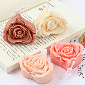 Rose Flower Candle Mold Silicone Easy Demoulding For Cake Decorating And Candle Making - Product Image 2