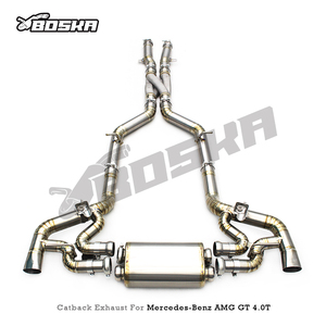 Échappement Catback OEM d'usine pour Mercedes-Benz AMG GT/GTS C190 4.0T 2014-2023, tuyau d'échappement en titane, silencieux à fixation directe - Product Image 2