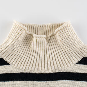 Conceptions De bonne Qualité Noir <span class=keywords><strong>Kaki</strong></span> Enfants Chandails Rayé Col Roulé Garçons Chandails - Product Image 5