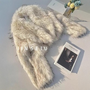 Cappotto in Pelliccia Sintetica Senza Collo Corto da Donna, Top Vintage Slim Autunnale Ecologico Popolare Vendita <span class=keywords><strong>Online</strong></span> all'Ingrosso - Product Image 3