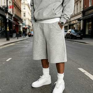 Pantaloncini da Uomo all'Ingrosso, Joggers Streetwear 400 GSM, Pantaloncini Sportivi 100% Cotone con Coulisse in Vita, Personalizzabili, Estivi con Tasche - Product Image 1