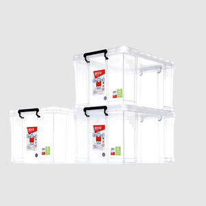Caja de Almacenamiento Transparente de Plástico para Dormitorio, Organizador Rectangular Reforzado con Tapa para Ropa, Uso Doméstico - Product Image 5