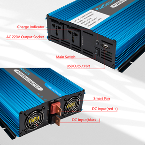 <span class=keywords><strong>Convertisseur</strong></span> de puissance hors réseau Pretiosus Inverter à onde sinusoïdale modifiée <span class=keywords><strong>2000W</strong></span> DC12V 24V vers AC220V pour <span class=keywords><strong>camping</strong></span>-<span class=keywords><strong>car</strong></span>, <span class=keywords><strong>camping</strong></span>, système solaire - Product Image 3