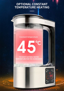Fabricante de ionizador de <span class=keywords><strong>agua</strong></span> alcalina para el hogar PEM de 2L, hervidor eléctrico saludable USB, vidrio de borosilicato alto, rico en hidrógeno, RV, escritorio frío - Product Image 3