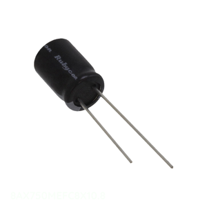 Manufacturer Channel Through Hole 750 uF CAP ALUM 750UF 20% 8V RADIAL TH 8AX750MEFC8X10.8 Capacitor - Product Image 1