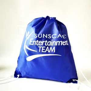 कस्टम लोगो मुद्रण योग्य खेल जिम बैग छोटे पैकेजिंग पॉलिएस्टर नायलॉन drawstring बैग