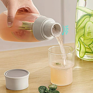 Large Capacity 600/1000ML Simple Glass <b>Wine</b> Bottle Storage <b>Container</b> Food Grade Leak Proof Sealed Cold Water Bottle Drinkware - Product Image 4