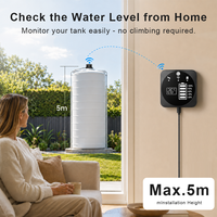 Capteur de niveau d'eau intelligent WiFi RF433 OEM/ODM WALE TUYA, moniteur de réservoir, mesureur de niveau de liquide, alarme de réservoir d'eau 5m, contrôle à distance par application