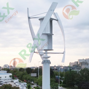 Générateur éolien solaire industriel 5kW/8kW/10kW/20kW 48V/220V à axe vertical, pales en verre/basalte, moteur triphasé R&X R&X-5000 X Se - Product Image 3