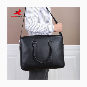 Maletín de Cuero Duradero para Portátil, Bolso de Mano con Correa para Hombro, Maletín de Cuero Genuino para Hombre - Product Image 2