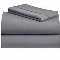 Draps de lit modernes en microfibre pour lits jumeaux, vente en gros du fabricant, 4 pièces, poches profondes, infroissables, lavables en machine, literie d'hôtel