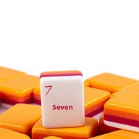 Jeu de Mahjong américain en acrylique, ensemble complet de 166 tuiles, jeu de table portable pour les fêtes de famille, les voyages et les divertissements en intérieur, vente en gros