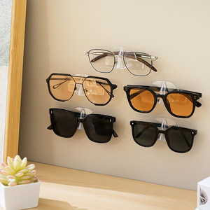 Transparent Wall Mounted Eyeglasses Holder Single Pack Anti Pressure Storage <b>Rack</b> For Sunglasses And <b>Glasses</b> Display - Product Image 4